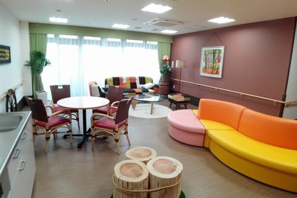 明るい共有スペース