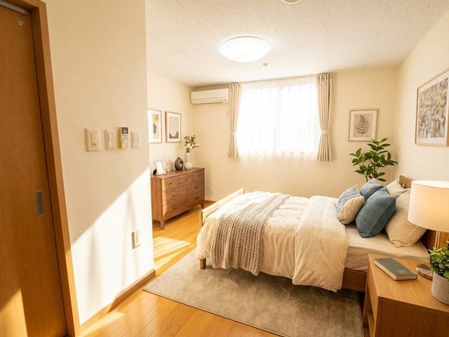 日当たりの良い居室 居室 自然光が差し込む居室で、快適な寝室スペースが確保されています。ゆったりとした環境で、リラックスして過ごせます。
