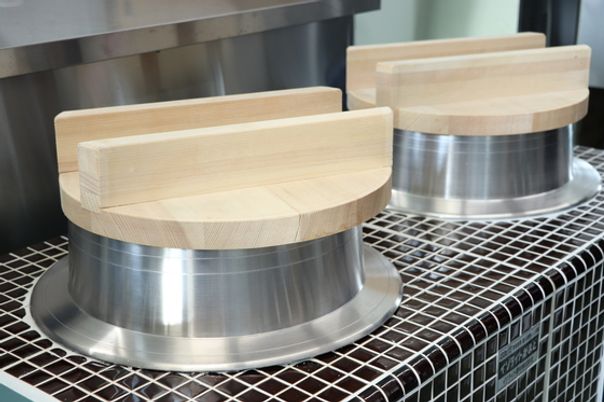 調理スペースの炊飯器
