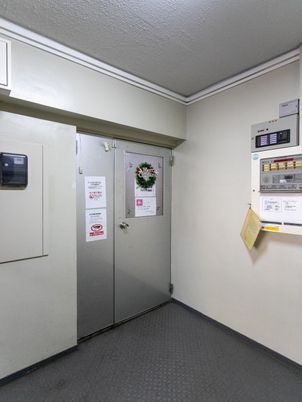 整備された施設のエントランス
