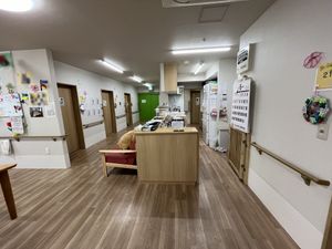 ゆったりとした廊下