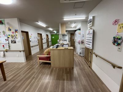 ゆったりとした廊下