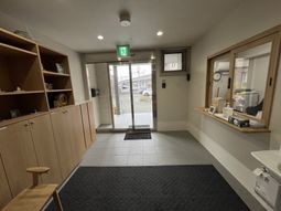 ゆったりしたエントランス