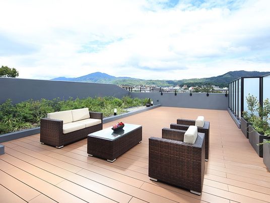 屋外リラックス空間テラス