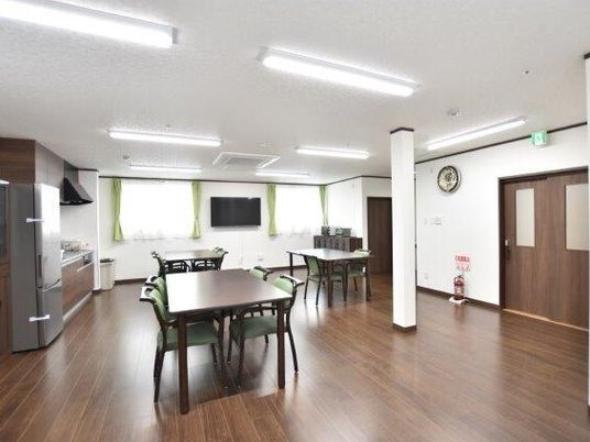 共用スペースの清潔な一角
