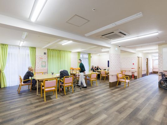 明るい共有スペース