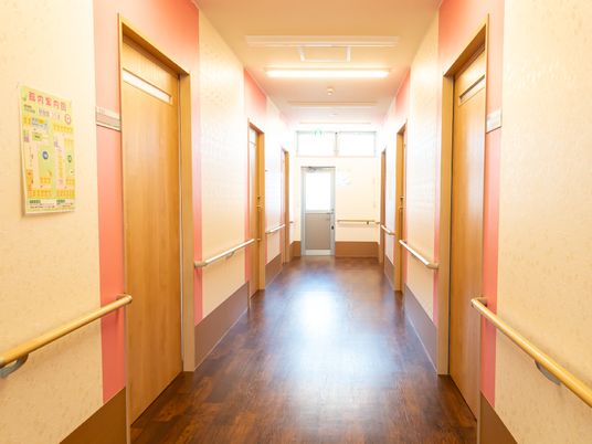 明るく清潔な廊下