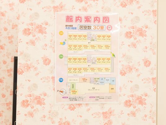 掲示物の案内図