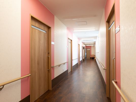 温かみのある廊下