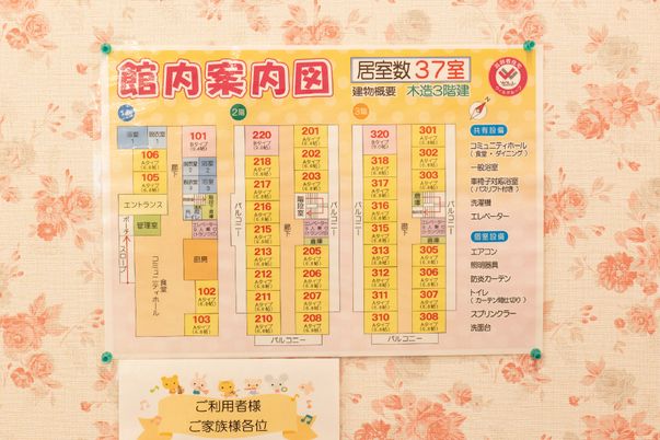 案内表示の掲示物