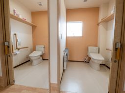 清潔なトイレの設備