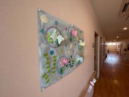 廊下の壁面装飾