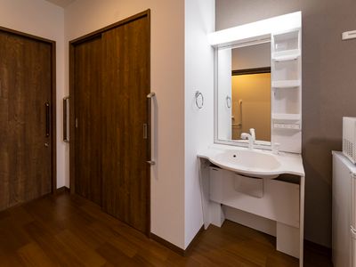 清潔な洗面所設備