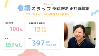 笑顔のスタッフイメージ