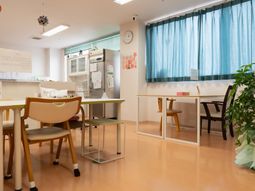 明るい共用スペース