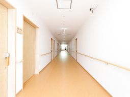 明るい廊下の様子