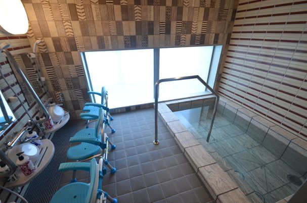 バリアフリーな浴室