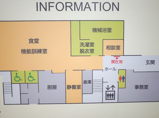 施設の案内図表示