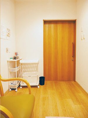 清潔な個室の一角