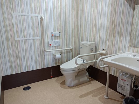 手すり付き洋式トイレ