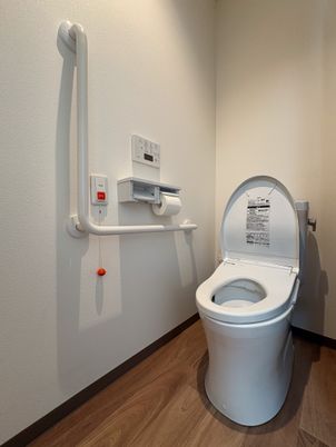 安全な設備のトイレ