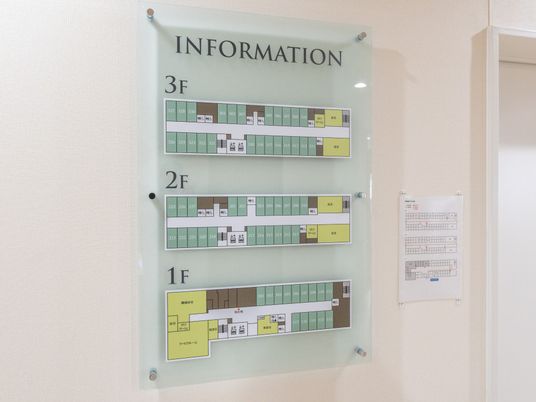 職場の案内図掲示イメージ