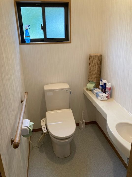 清潔なトイレの一角
