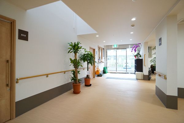 明るい廊下の様子