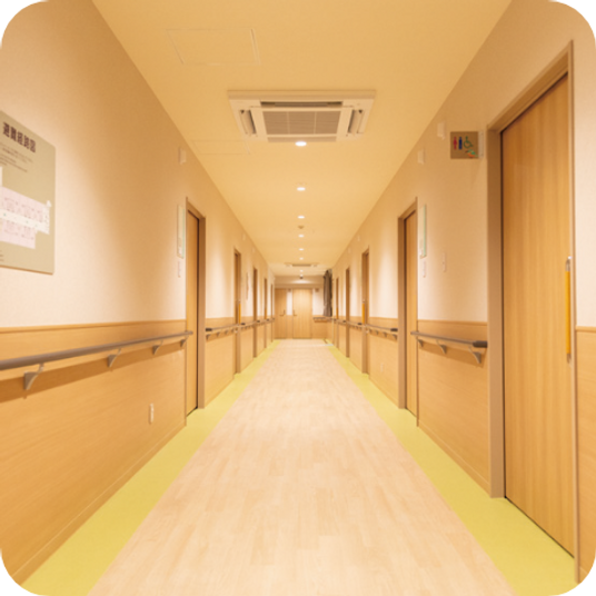 安全に配慮された廊下
