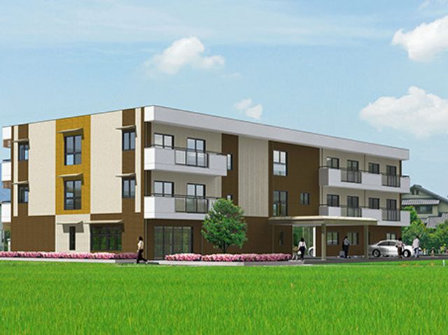 新しい建物の外観