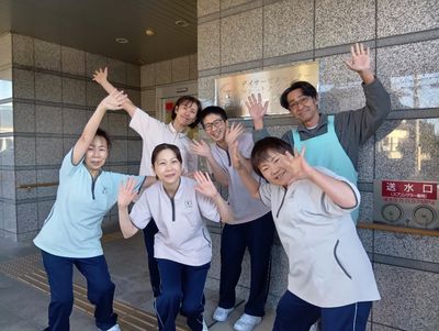 チームワークを示すエントランス