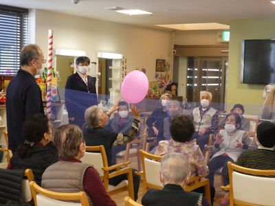 利用者との楽しいふれあい