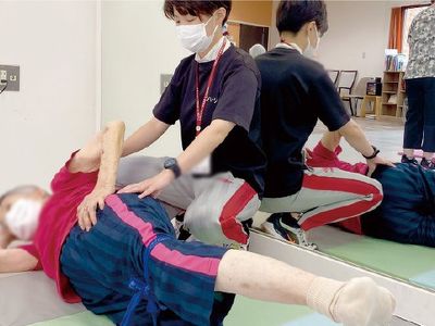 指導中の機能訓練室