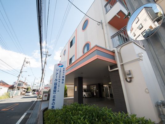 建物の外観と看板