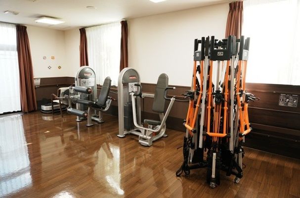 運動器具のある部屋