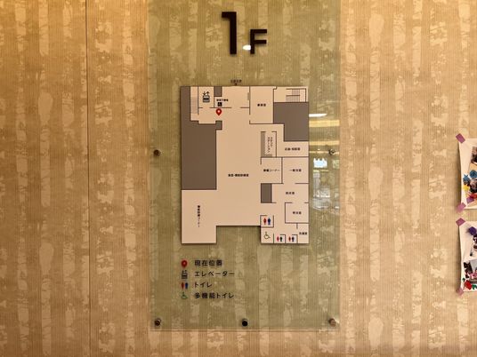 施設案内の掲示図