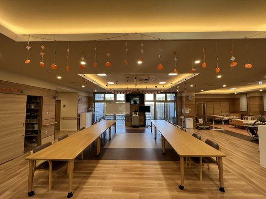 採光ある共有スペース