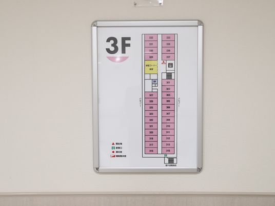 ３階の案内図