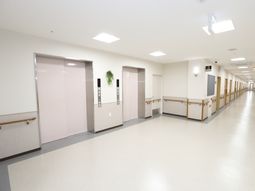 明るく清潔な廊下