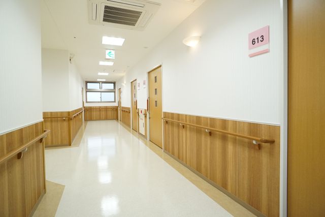 清潔な廊下の一角