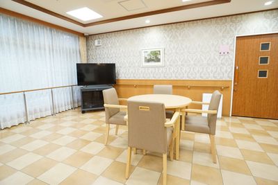 共有リビングの一角