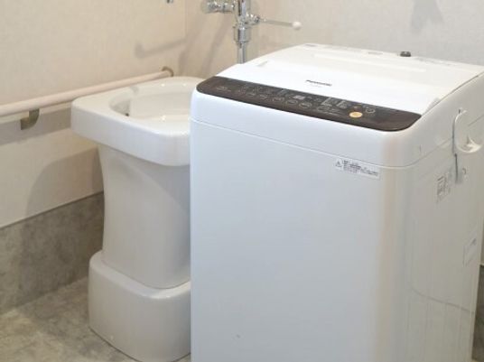 清潔なトイレと洗濯機