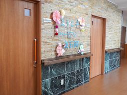 温かみのあるエントランス