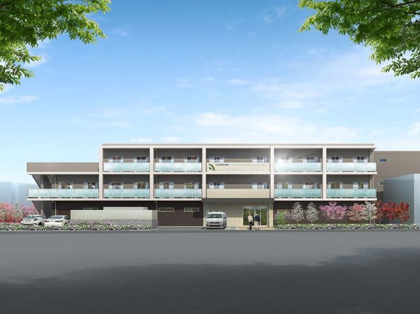 明るい外観の建物