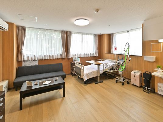 明るい個室風景