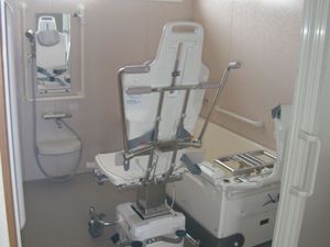 機器が設置された浴室