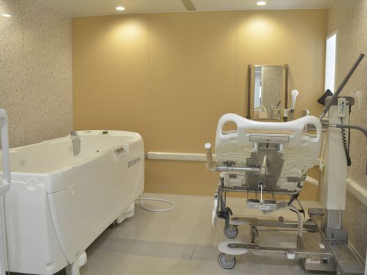 介護用設備のある浴室