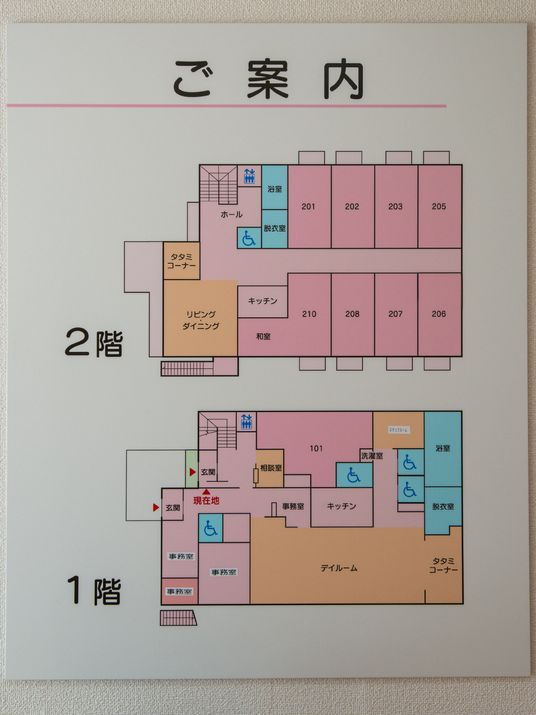 建物の配置図