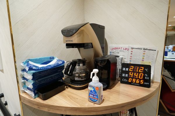 コーヒーマシンと環境センサー