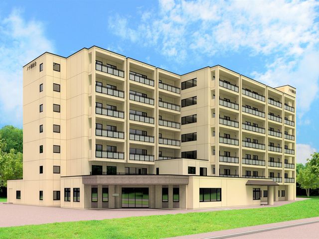 緑に囲まれた建物外観 外観   自然豊かな立地にある建物です。これから働く環境として静かな場所をお探しの方に最適です。
